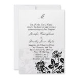 Template Monogram Wedding Invitations