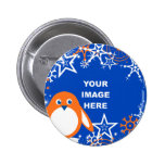 Template, Penguin Snowflake Border Pins