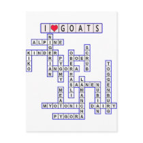 TEMPLATE PUZZLE GOATS POSTCARDS
