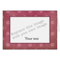 Template - Romantic Dots Design Greeting Card