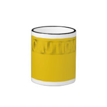 Template Sign  -Caution Spray Graffiti Mug