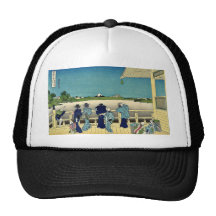 Temple de cinq cents Rankanby Katsushika Hokusai Casquettes De Camionneur
