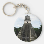 Temple I, Tikal, Guatemala Keychains