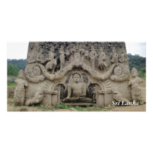 Temple in Reservoir Custom Photo Card