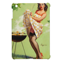 Temps chaud de barbecue - rétro Pin vers le haut d