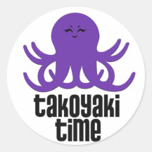Temps de Kawaii Takoyaki Autocollant