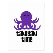 Temps de Kawaii Takoyaki Carte Postale