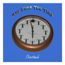 Temps de thé faire-part personnalisables