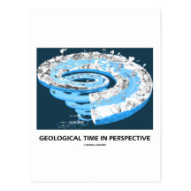 Temps géologique dans la perspective (âge géologiq cartes postales