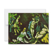 Temptation Of St. Anthony By Paul Cézanne Personalized Invitation