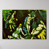 Temptation Of St. Anthony By Paul Cézanne Poster