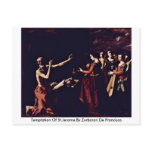 Temptation Of St.Jerome By Zurbaran De Francisco Post Card