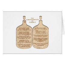 Ten Commandments of Zymurgy Greeting Card