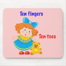 Ten fingers, ten toes mousemat