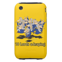 ten lords a-leaping 10th tenth day of christmas tough iPhone 3 covers