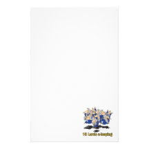 ten lords a-leaping 10th tenth day of christmas personalized stationery