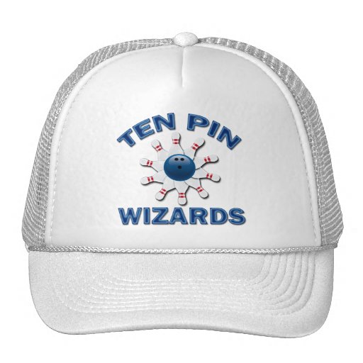 TEN PIN WIZARDS - BOWLING TEAM NAME MESH HAT