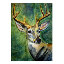 Ten Pointer (Deer) ACEO Art Trading Cards Business Card