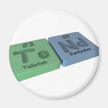 Tend as Te Tellurium and Nd Neodymium Magnet