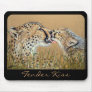 Tender Kiss Cheetah Baby & Mom mousepad