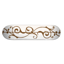 Tendrillon Ivory (Brown) Skateboard Deck