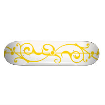 Tendrillon Ivory (Gold) Skateboard Deck