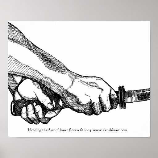 Tenir l'épée posters
