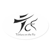 Tenkara on the Fly Oval Sticker