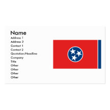 Tennessee Flag Business Card