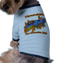 Tennessee The Volunteer State Racoon Flower Bird B Doggie Tshirt
