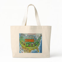 Tennessee USA Map Bag