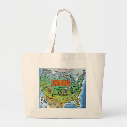 Tennessee USA Map Bag