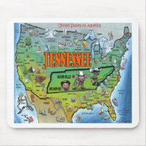 Tennessee USA Map Mousepads