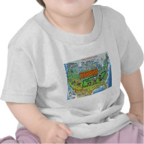 Tennessee USA Map Tshirt