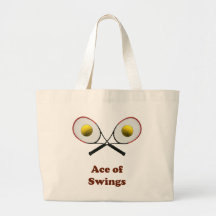 Tennis Ace of Swings Canvas Bags