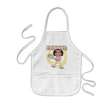 TENNIS - African American Girl T shirts and Gifts Apron