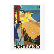 Tennis at Monte Carlo Post Cards