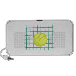 tennis ball and net simple graphic speakers