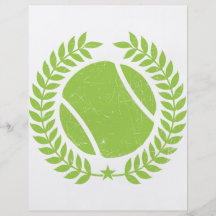 Tennis Ball and tennis Team Vintage design Personalized Flyer