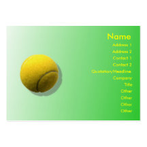 Tennis Ball Business Card