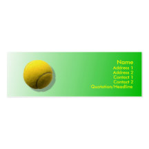 Tennis Ball Business Card