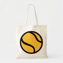 Tennis ball canvas bag