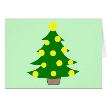Tennis Ball Christmas Tree cards