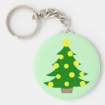 Tennis Ball Christmas Tree Keychains