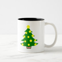 Tennis Ball Christmas Tree Mug