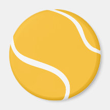 Tennis ball fridge magnets