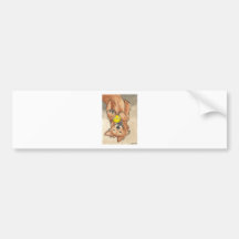 Tennis Ball Fun Golden Retriever Dog Art Bumper Stickers