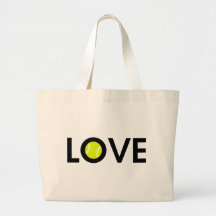 Tennis Ball LOVE Tote Bags