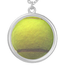 Tennis ball necklace