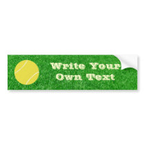 Tennis Ball On Lawn bumper stickers